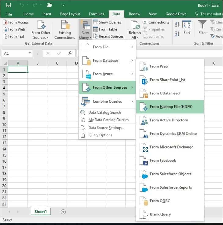 „Excel“ galios užklausa