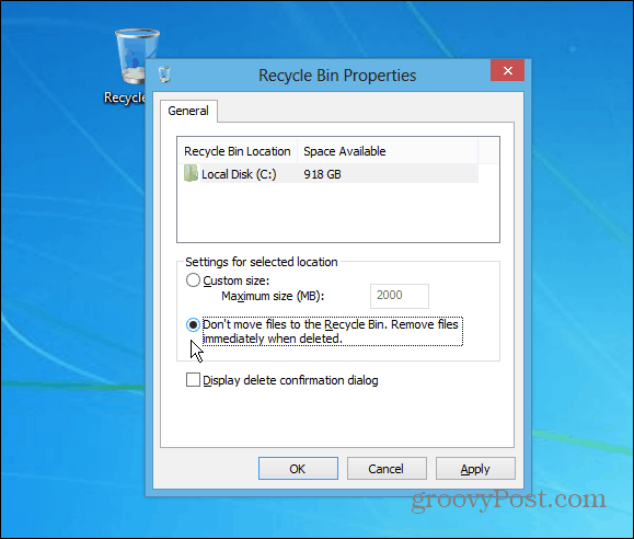 „Windows“ patarimas: Greitai ištrinkite failus iš šiukšlinės