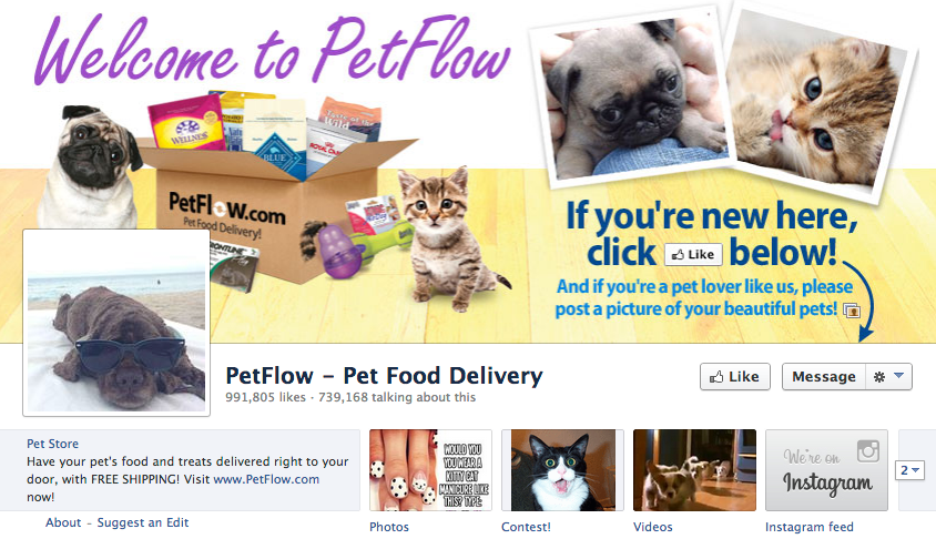 petflow facebook puslapis