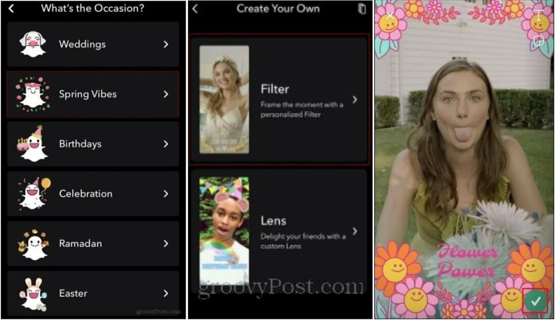 Kaip naudoti ir kurti pasirinktinius „Snapchat“ filtrus