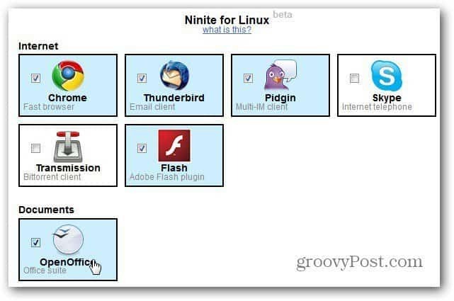 „Ninite“ skirta „Linux“ svetainei