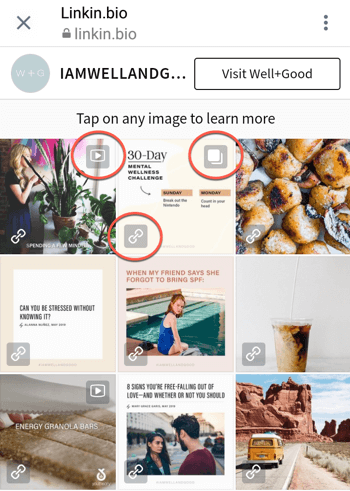 6 pavyzdys, kaip pridėti ar bendrinti nuorodą į „Instagram“.