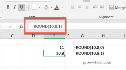 „ROUND“ funkcija „Excel“