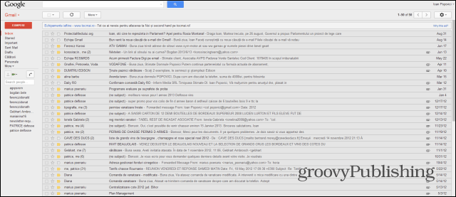 „Gmail“ senasis stilius