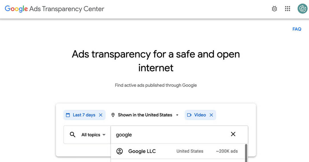 Kaip sužinoti apie savo konkurenciją naudojant „Google Ads“ skaidrumo centrą: Socialinės medijos ekspertas