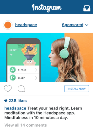 instagram reklamos raginimas veikti