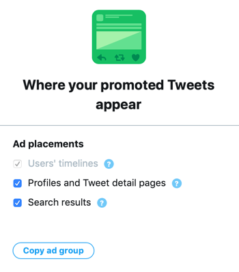 Galimybė rodyti reklamuojamus „Twitter“ vaizdo įrašų profiliuose ir „Twitter“ informacijos puslapiuose bei paieškos rezultatuose.