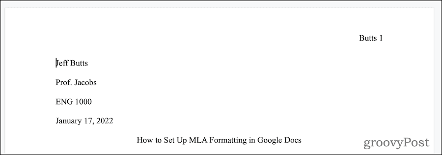„Google“ dokumentai Kaip nustatyti MLA formatą „Google“ dokumentuose