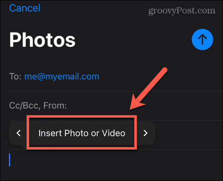 iphone įdėkite nuotrauką ar vaizdo įrašą