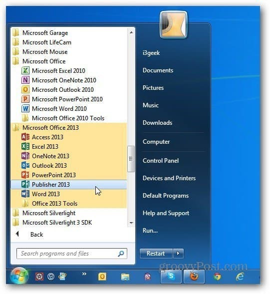 abi versijos „Office“ paleiskite „Windows 7“
