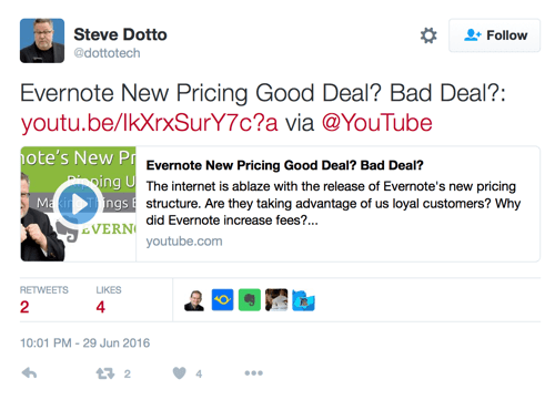 Steve Dotto tweet su youtube nuoroda