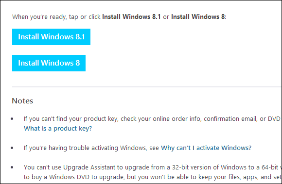„Windows 8.1“ atsisiuntimo puslapis