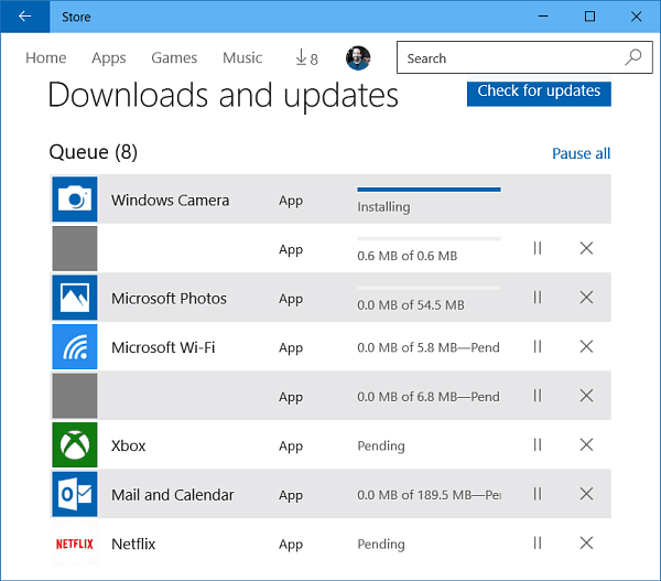 „Windows 10“ programos naujiniai