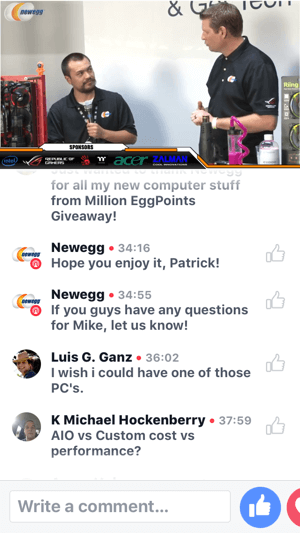 „BlizzCon“ „Newegg“ rengia tiesioginę „Facebook“ transliaciją, kuriant VR suderinamą kompiuterį.