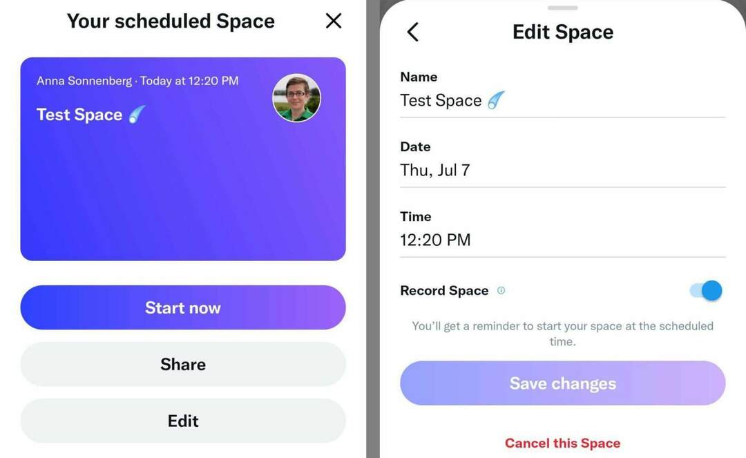 kaip-sukurti-twitter-spaces-schedule-space-schedled-edit-anna-sonnenberg-5 žingsnis