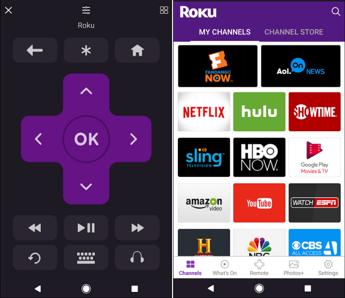 „Roku Remote App Android“