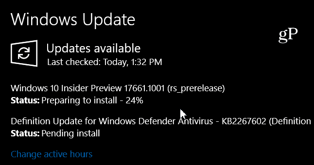 „Windows 10“ „Redstone 5 Preview Build 17661“