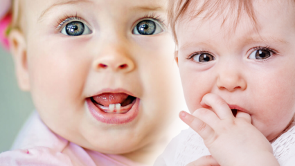 Kuo naudingas dantų dygimas kūdikiams? Kai pasirodys pirmasis dantis, kokie simptomai? karščiavimas ...