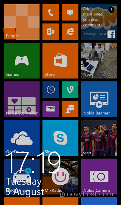 Įjungtas „Windows Phone 8.1“ ekrano kopijos užraktas