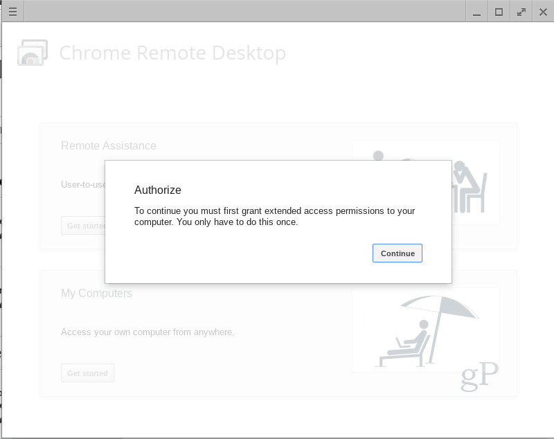 Nuotoliniu būdu prisijunkite prie „Chromebook“ iš „Windows 10“