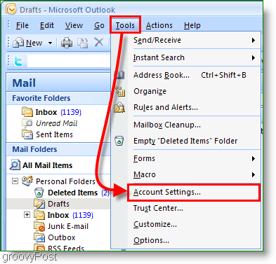 „Outlook 2007“ kalendoriaus ekrano kopija - abonemento parametrai