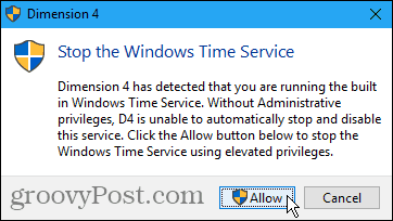 Sustabdykite „Windows“ laiko tarnybą