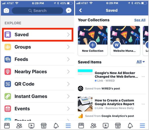 „Facebook“ išsaugojo daiktus mobiliajame telefone