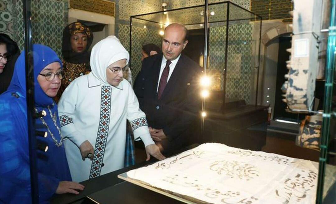 Pirmoji ponia Erdoğan su valstybių vadovų žmonomis prasmingai lankėsi Topkapi rūmuose