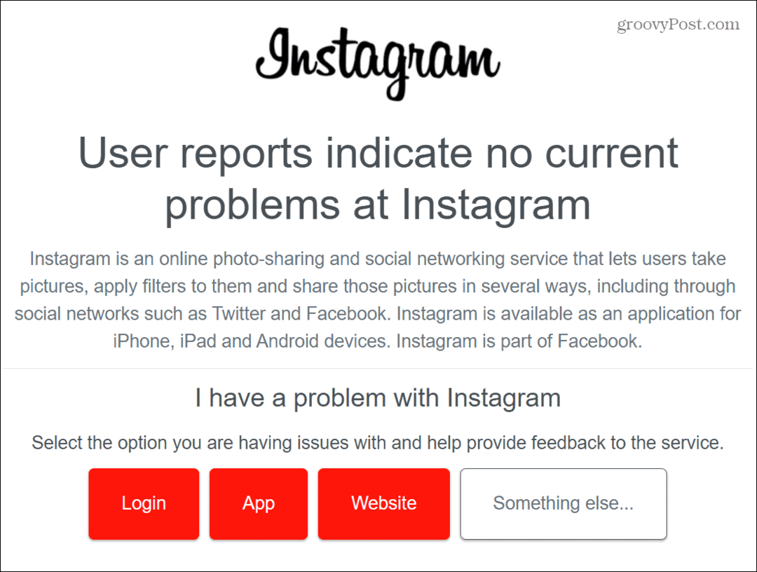 Nepavyko prisijungti prie Instagram: kaip pataisyti