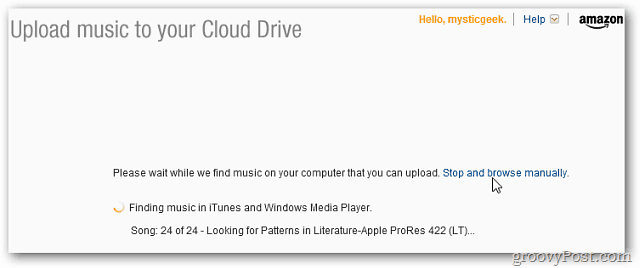 „Amazon Cloud Player“ MP3 įkėlėjas
