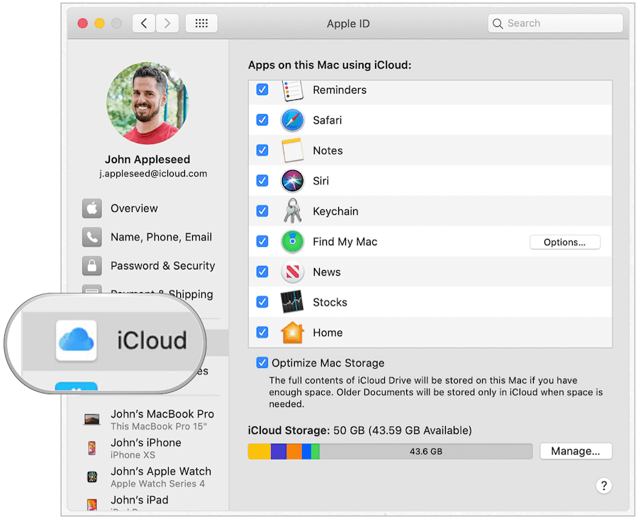 „Mac iCloud keychanin“