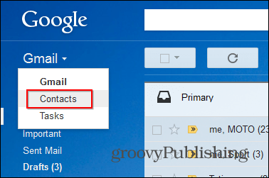 „Gmail“ žvaigždžių kontaktų darbalaukis