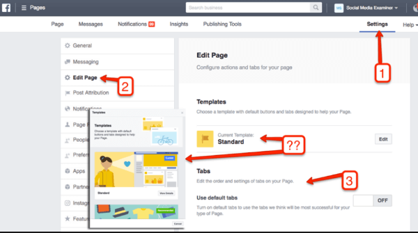Štai kaip pakeisti „Facebook“ puslapio išdėstymą naudojant „Business Manager“.