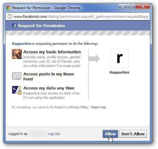 „Facebook“ autorizacija