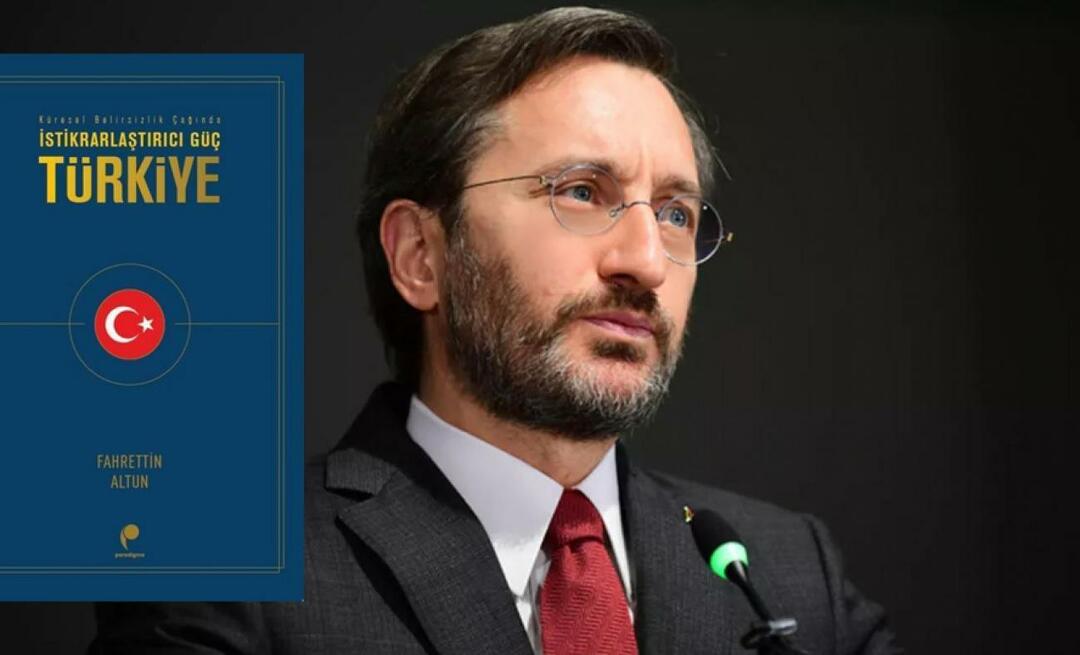 Nauja komunikacijos direktoriaus Fahrettino Altuno knyga: „Stabilizing Power Türkiye“.