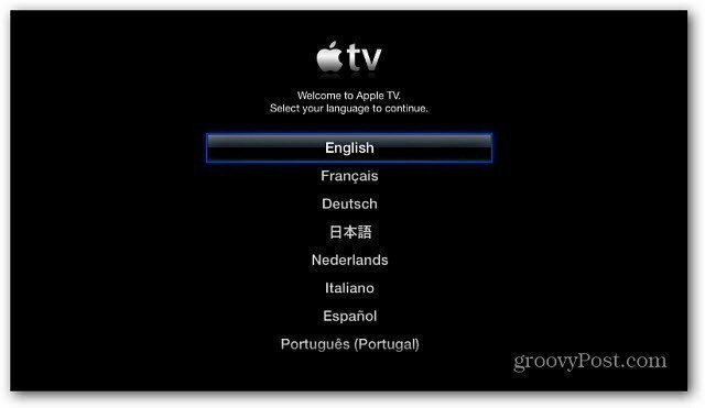 Nustatykite „Apple TV“