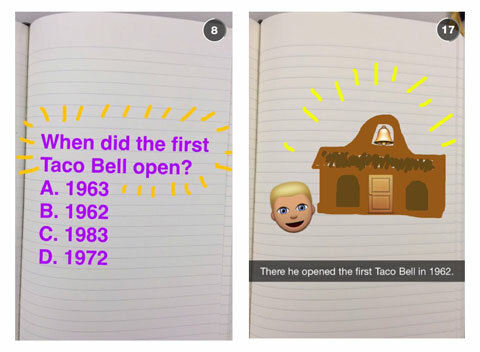 taco bell snapchat vaizdai