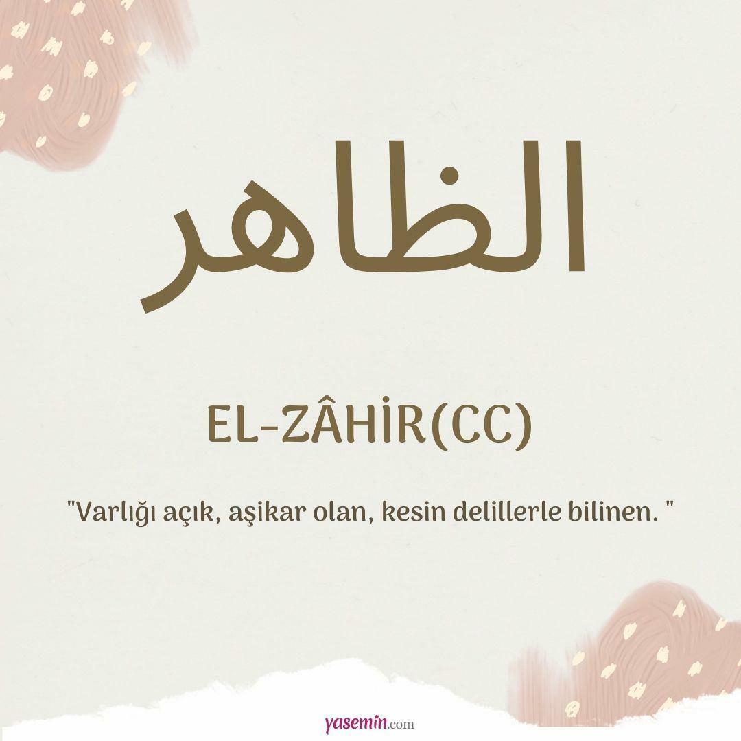 Ką reiškia al-Zahir (c.c)?
