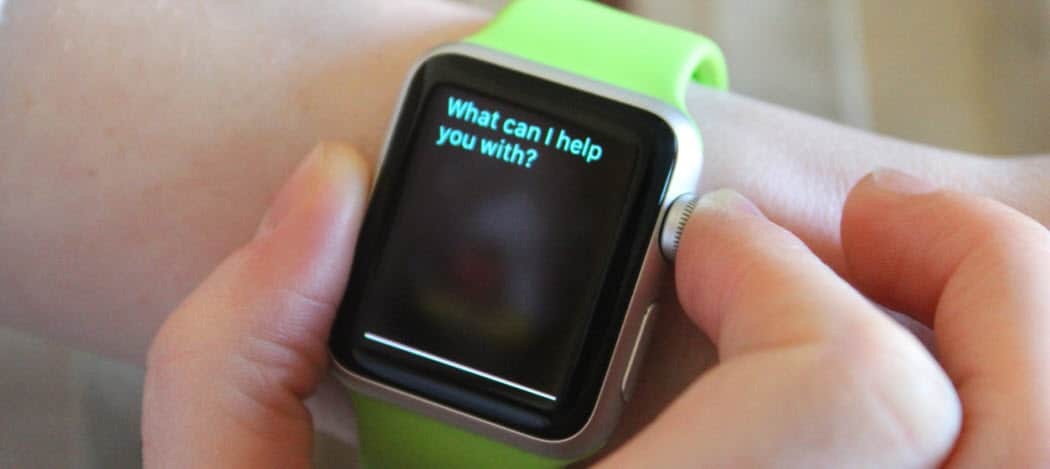 Kaip naudoti „Siri“ paieškai „Apple Watch“