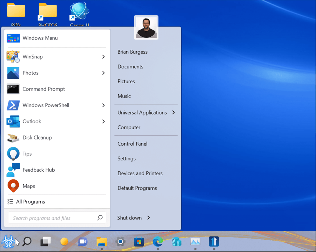 patobulinkite „Windows 11“ pradžios meniu ir užduočių juostą naudodami „Start 11“.