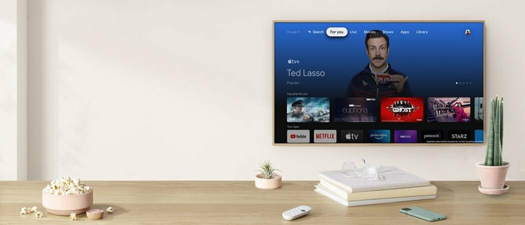 „Apple TV“ ateina į „Chromecast“ su „Google TV“