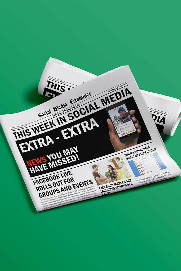 socialinių tinklų eksperto savaitės naujienos 2016 m. balandžio 9 d
