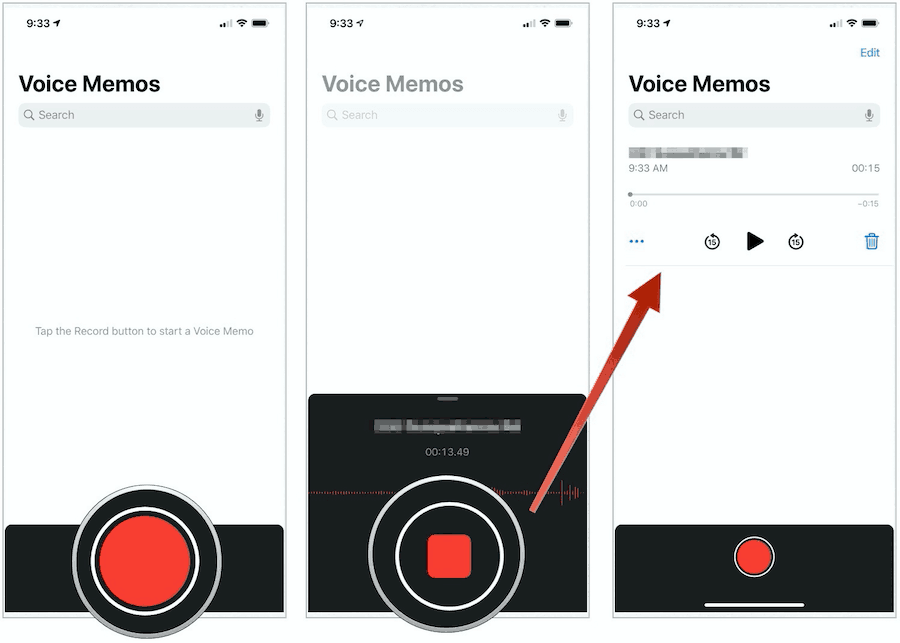 „iPhone Voice“ atmintinių įrašymas