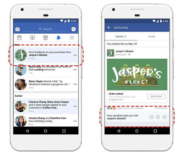 „Facebook“ savo naujausių skelbimų veiklos informacijos suvestinėje pateikia naują el. Prekybos peržiūros parinktį, kuri leidžia pirkėjams pateikti atsiliepimus apie „Facebook“ reklamuojamus produktus.