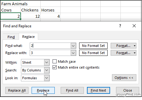 „Excel“ atitikties langelių turinys
