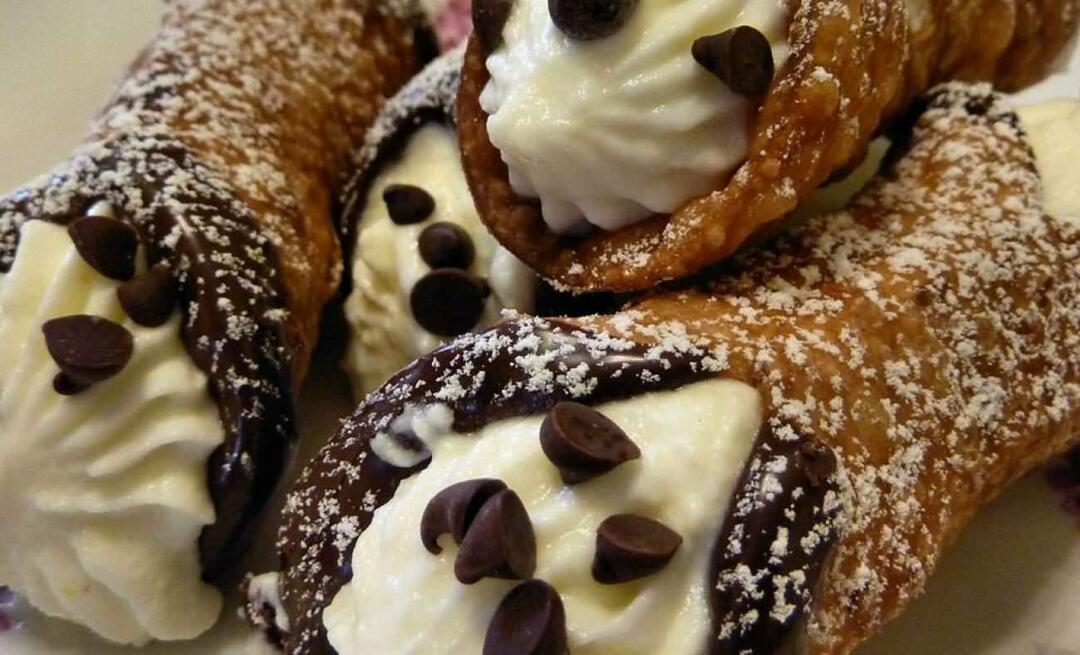 Kaip pasigaminti itališkos virtuvės desertų meistrą Cannoli?