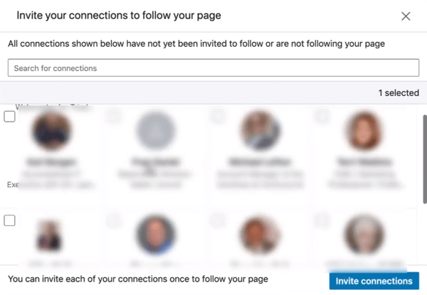 Pakvieskite ryšius stebėti savo „LinkedIn“ puslapį, 2 žingsnis.