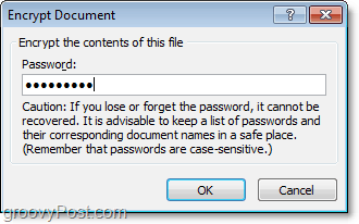 susikurkite savo „Office 2010“ dokumento slaptažodį