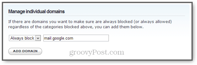blokuoti internetinį paštą naudojant opendnes