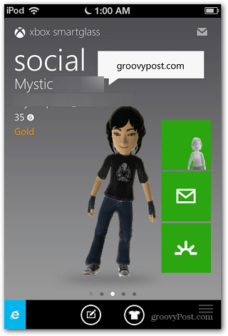 „Xbox SmartGlass Social“
